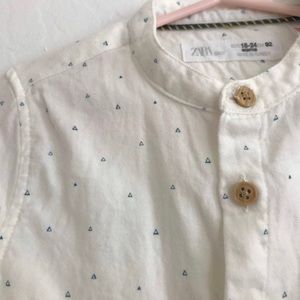 Zara baby boy long sleeve dress shirt